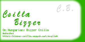 csilla bizzer business card